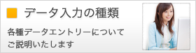データ入力の種類